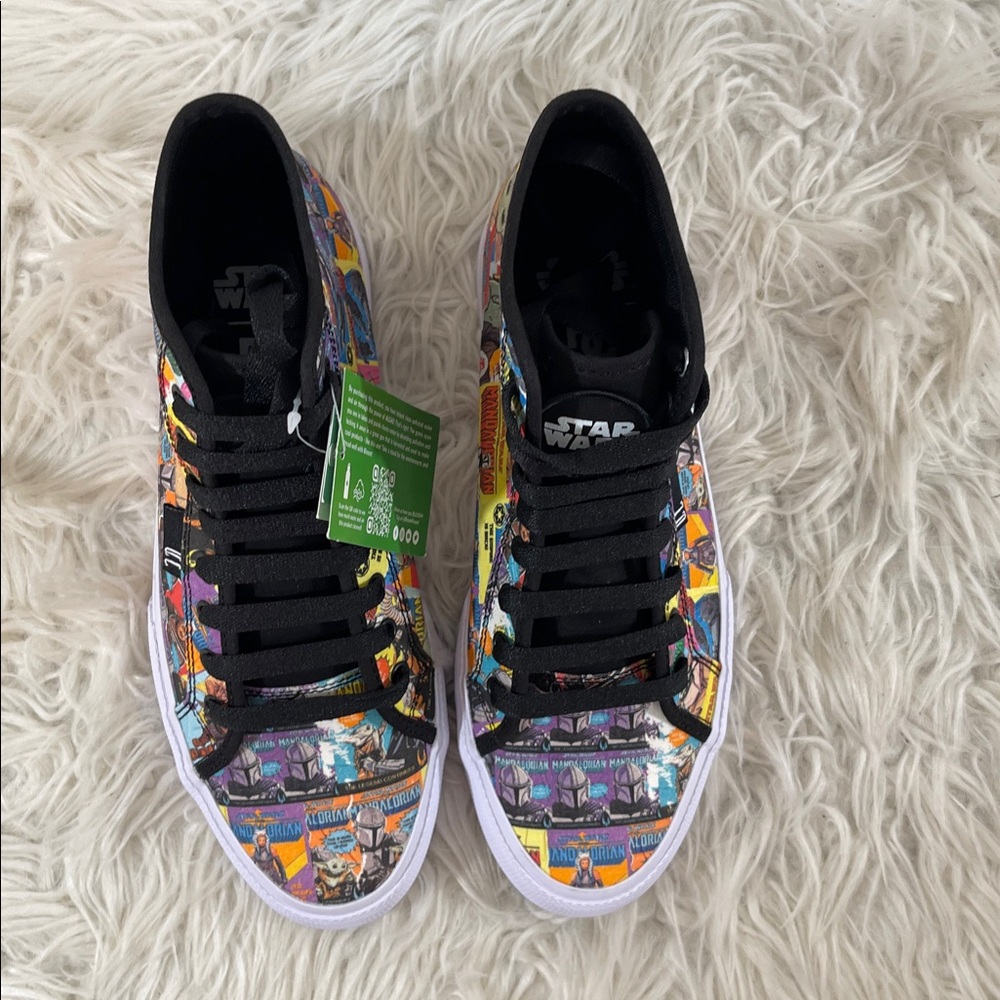 DC Star Wars Manual HI Unisex Black Canvas Skate Inspired Sneakers Shoes Size 8 - Picture 3 of 13